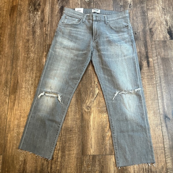 NEW AGOLDE Slim Fit Bedford Grey Denim Women's Size 31 - Picture 4 of 16